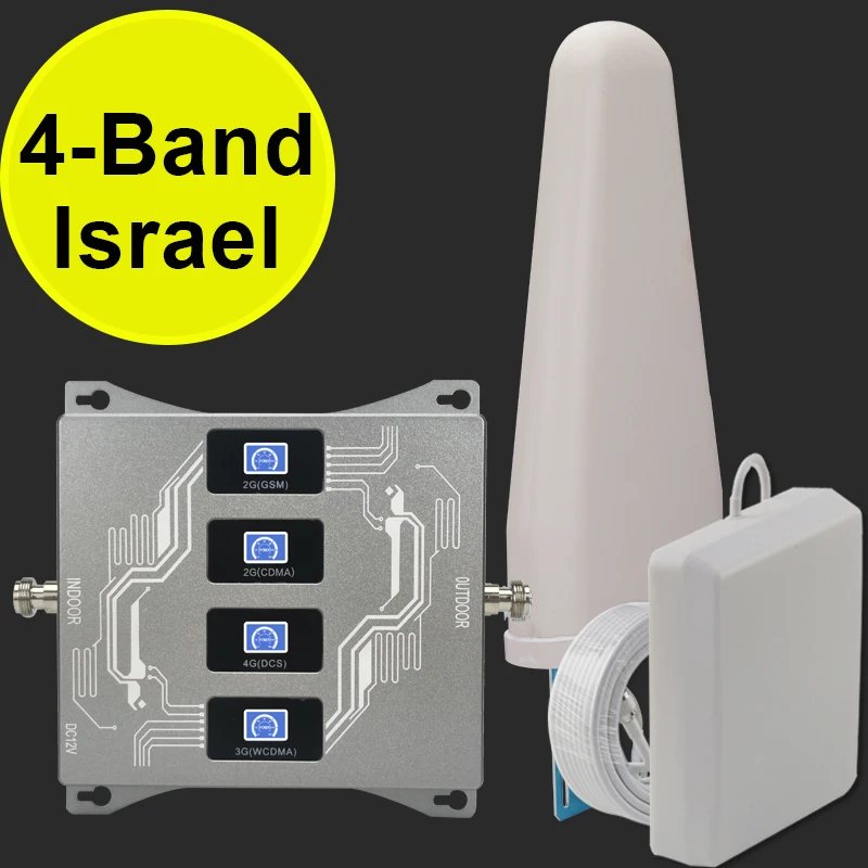 Израиль Quad Band 2g 3g 4g усилитель Сигнала CDMA UMTS LTE 850 900 1800 2100 сигнала мобильный телефон