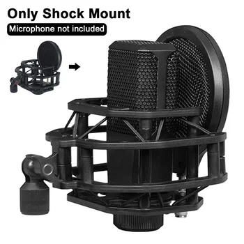 

Clip On Portable Recorder Anti Vibration Shock Mount Studio Recording Stable Microphone Accessories For DJ Karaoke Easy Install