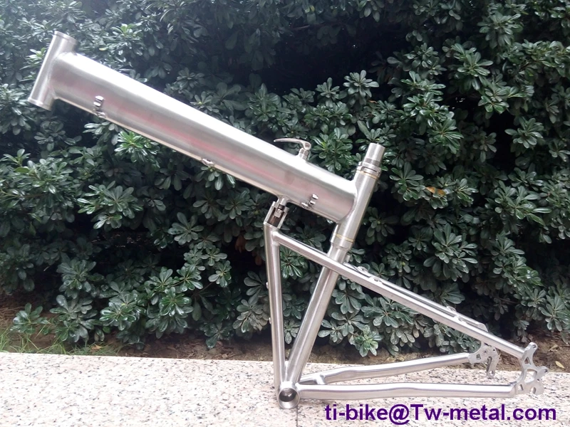 Top Custom titanium fold bike frame with the big wheel, China titanium bike frame, XACD road frame in Titanium 0
