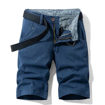 

Green Men Short 2019 Summer Cargo Men Casual Military High Quality Brand Classic Beach Shorts Plus USA Size W 29-42 44 46