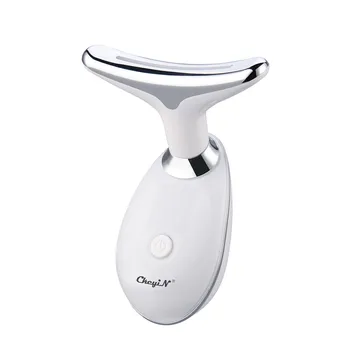 

LED Photon Therapy Neck Face Lifting Massager Electric Ion Sonic Vibration Heating Skin Facial Tighten Wrinkle Remover Beauty 5