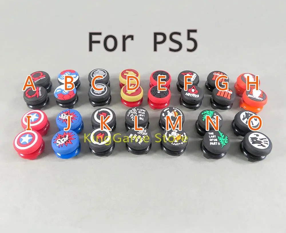 1 par para PlayStation PS4 PS5 joysticks cubierta de la palanca de mando de pulgar de tapas mayor gorras Gamepad controladores Accesorios