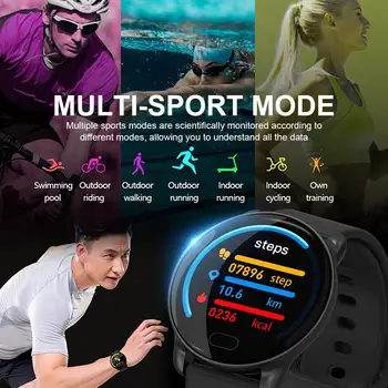 

K9 Smart Watch 1.3 Inch Full Touch 2.5 D Display Screen Smart Bracelet Heart Rate Monitor Wristwatch IP68 Waterproof Watch