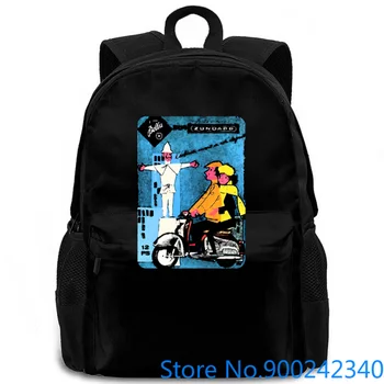 

Vespa Bella Old school adult Brochure Sunlight women men backpack laptop travel school adult student