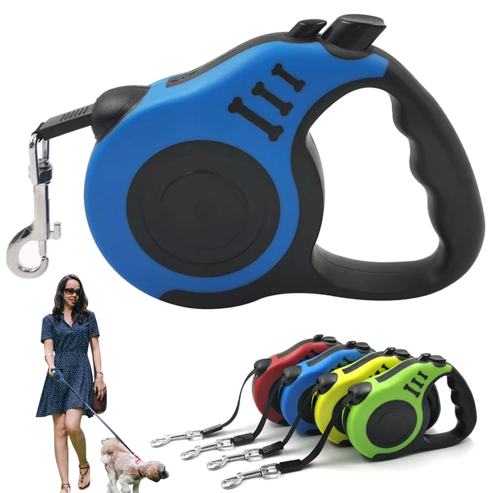 

10FT 16FT Durable Dog Leash Automatic Retractable Nylon Dog Cat Lead Extending Puppy Walking Running Lead Roulette For Dogs D30