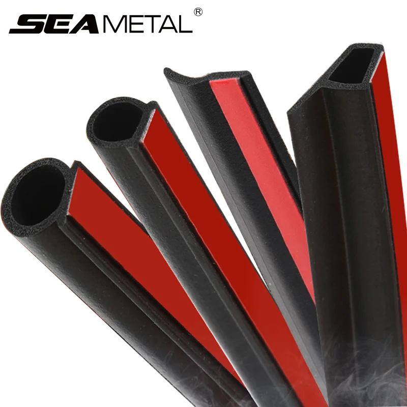 

D Z P Type Car Door Seal Strip Auto Car Door Protector Stickers Noise Insulation Anti-Dust Sealing Strips Interior Accessories