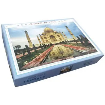 

India Taj Mahal Jigsaw Puzzles for Adults Kid 1000pcs Unique Puzzles with Large Pieces for Family Game Toy Castles History Tours