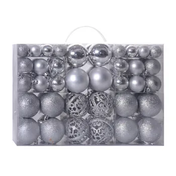 

100pcs Christmas ball Christmas Shatterproof Ornaments Xmas Tree Hanging