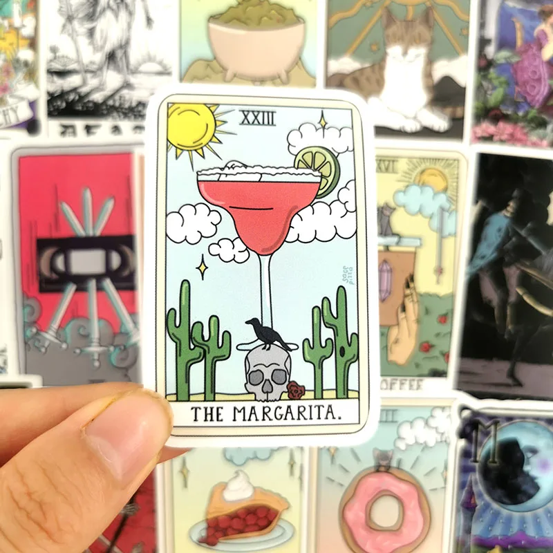 Новые 50 шт. Tarot divination забавные наклейки водонепроницаемые наклейки для DIY декора для украшения автомобиля, мотоцикла телефона ноутбука