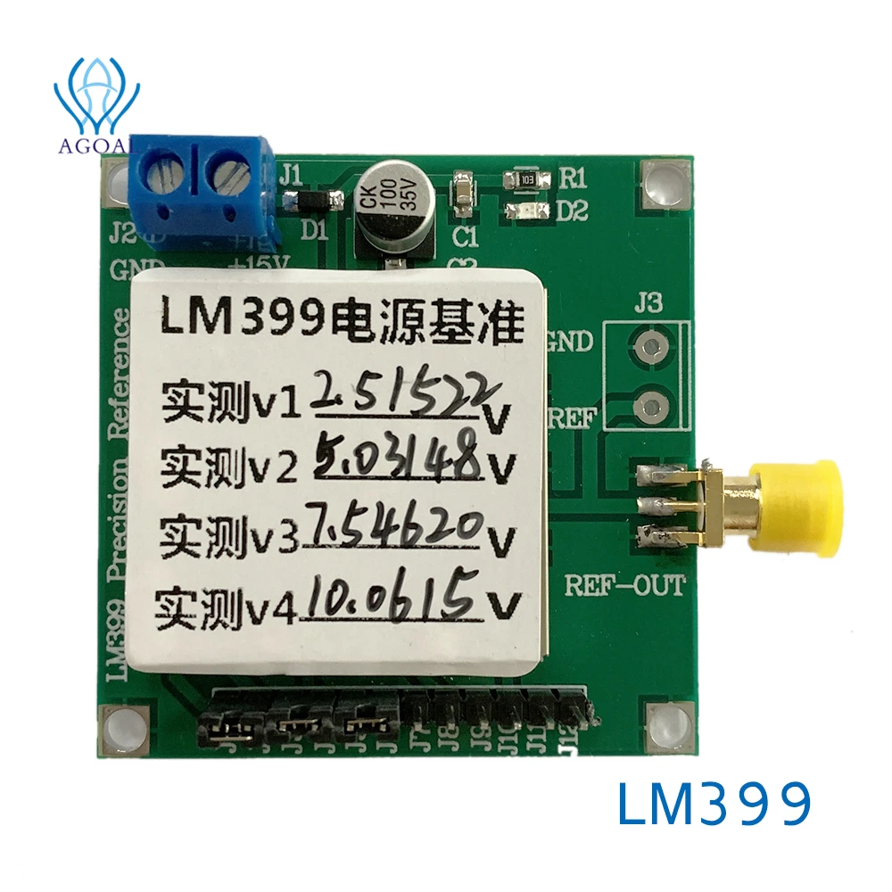 

LM399 Voltage Reference Source 2.5V/4V/5V/6V/7.5V/10V High Precision for Voltmeter calibration, ADC reference, DAC