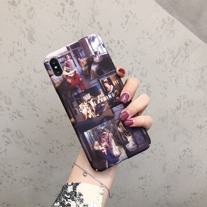 Hard PC Cases For Huawei P30 P20lite Mate 20 Pro Art oil painting case For Honor 8X 10Lite V20 20 Nova 3 3i 4 5Pro 5i back Cover