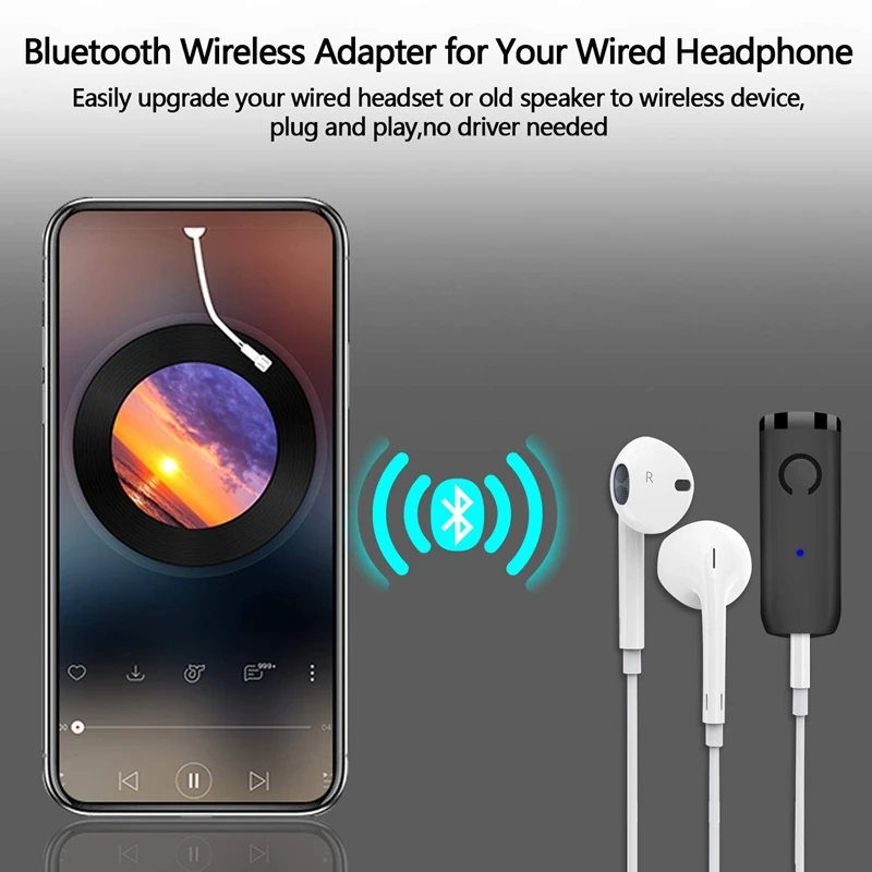 Low Latency Bluetooth 5 0 Multipoint Audio Wireless Adapter Car Kit Car Handsfree Call Speaker Headphone Adapter
