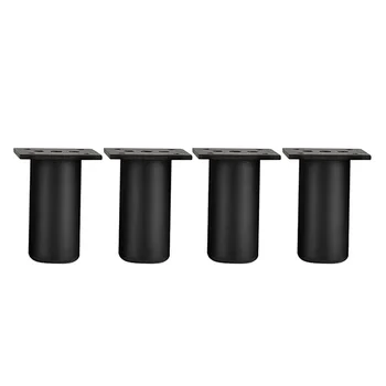 

4pcs Furniture Leg Support Hardware With Screws Aluminum Alloy Bedroom Living Room Home Cabinet Feet Sofa Bed Adjustable Height