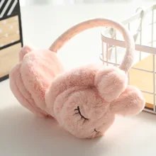 Корейская версия креативных мультяшных зимних ушных вкладышей, мягкое волокно, студенческие модные украшения, антифриз, ушные вкладыши