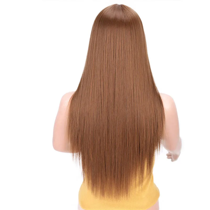I's a парик Омбре серый синтетический парик длинный прямой розовый/светлый парик для косплея для белых/черных женщин средняя часть натуральные волосы - Цвет: 10-12-30