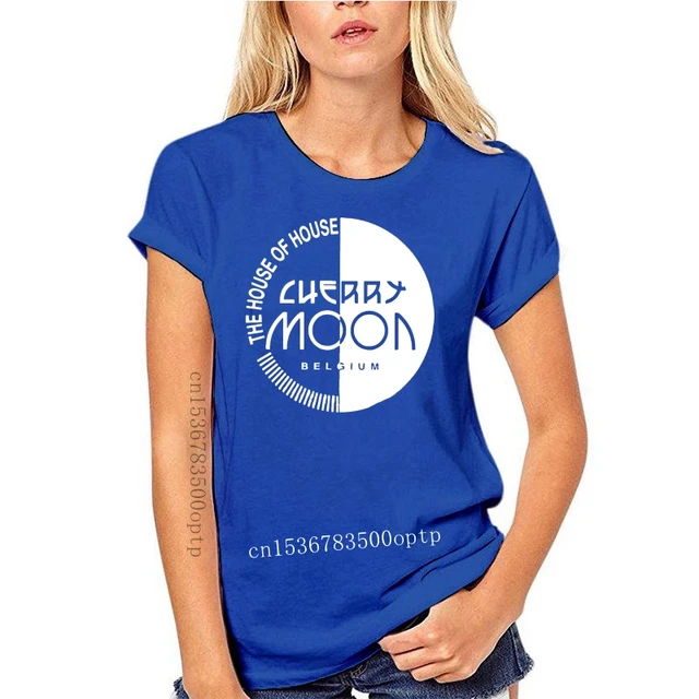 New 2021 Cherry Moon Belgian House Techno Music club-life T-SHIRT Unisex S - XXL Skyblue