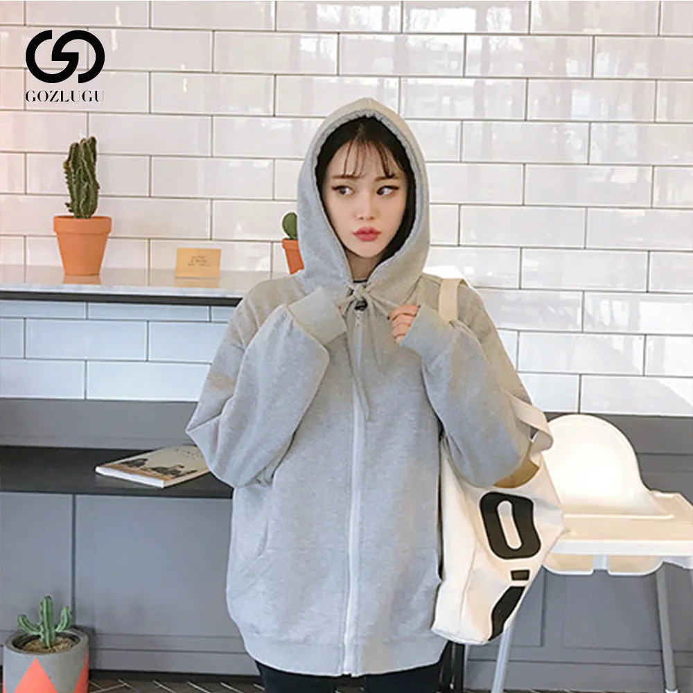 

Sunscreen solid color hooded sweatshirt hoodie sportswear sports jacket casual sportswear female long sleeves