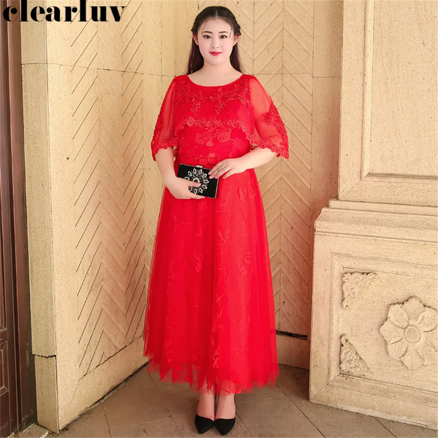 Поддельная шаль вечернее платье с длинными блестками Robe De Soiree T308 нового размера плюс o-образным вырезом женские вечерние платья красное элегантное вечернее платье