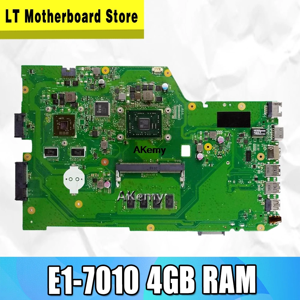 Материнская плата для ноутбука X751YI для ASUS X751Y X751YI K751Y, 2 Гб, видеокарта, 4 Гб ram/E1-7010, процессор