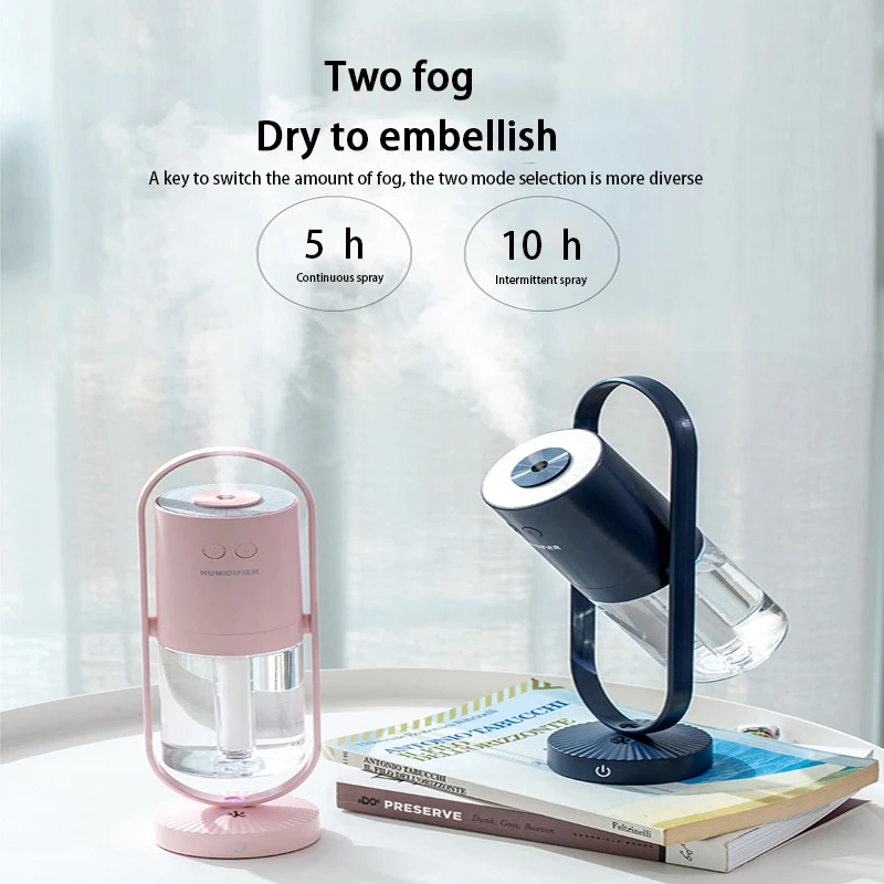 ELOOLE Светодиодный увлажнитель воздуха с проектором, 360, USB, Мини Портативный аромамасляный диффузор, распылитель, очиститель воздуха