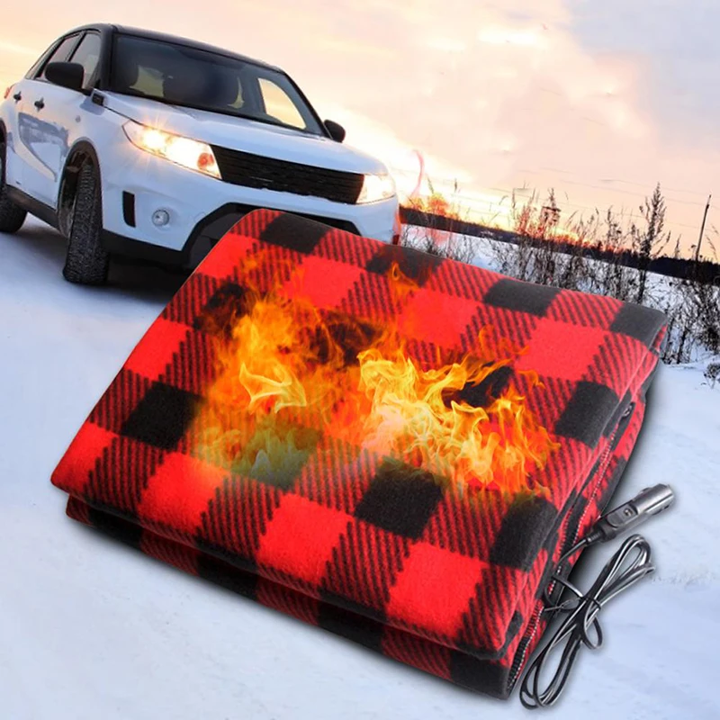 12V автомобильное одеяло с подогревом 110*150 см энергосберегающее теплое осенне-зимнее электрическое одеяло