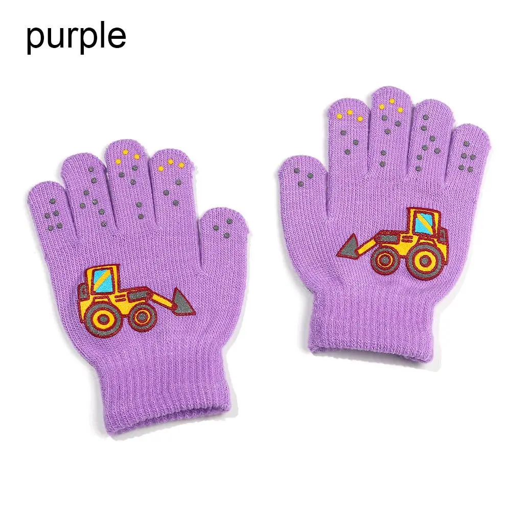 baby accessories crochet Winter Knitted Children's Gloves Full Finger Boy Girl Glove Warm Thick Kids Gloves Baby Gloves Candy Color Cotton Mittens baby stroller toys Baby Accessories