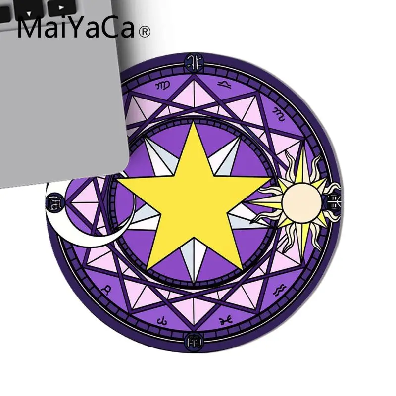 MaiYaCa Hot Sales anime Cute Magic Array Rubber PC Computer Gaming mousepad Mouse mat Rug For PC Laptop Notebook gamer desk pad