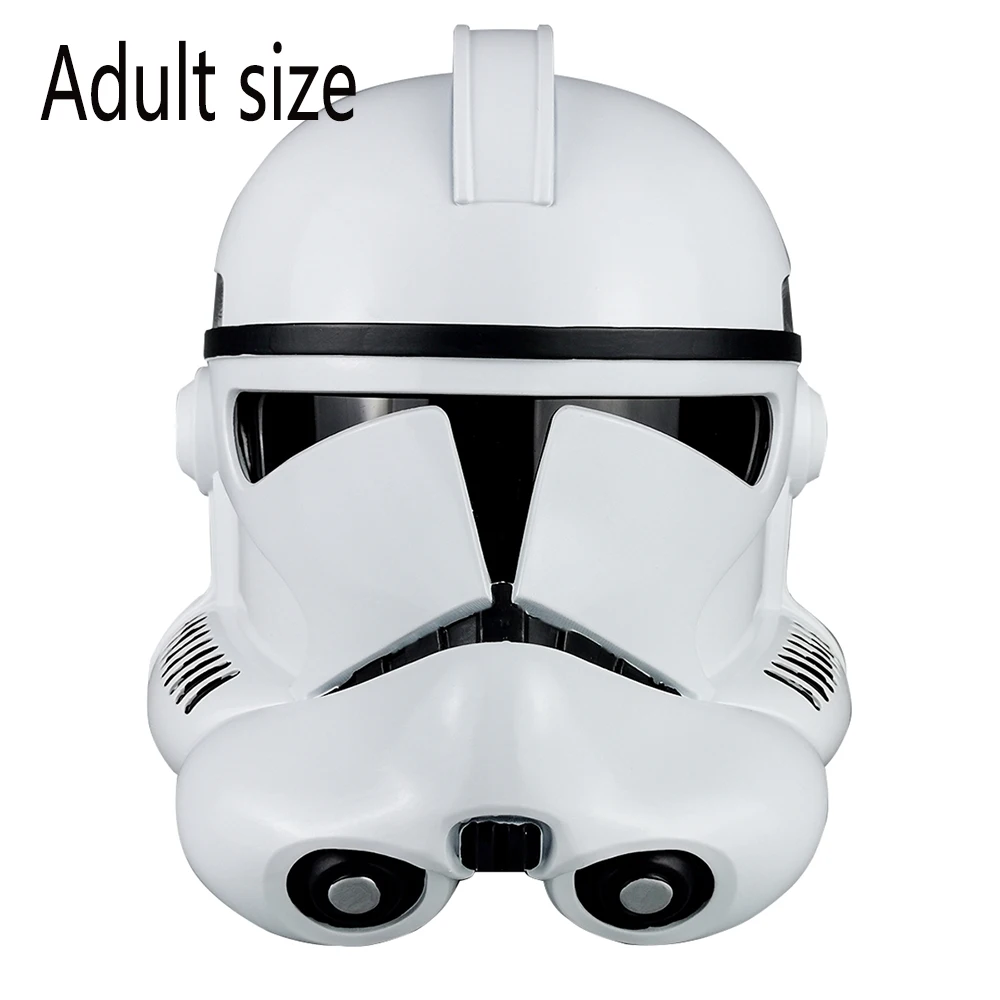 white soldier Adult Yacn мандалорский шлем часы смерти мандалорский взрослый шлем Косплей Высокое качество Пластиковые вечерние шлем - Цвет: white soldier Adult