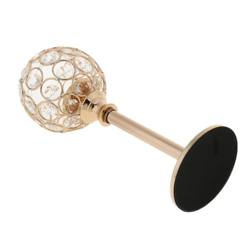 Mosaic Crystal Wedding Present Candlestick Candle Tea Light Holder Stand for Events Wedding Home Party Decor Silver Golden