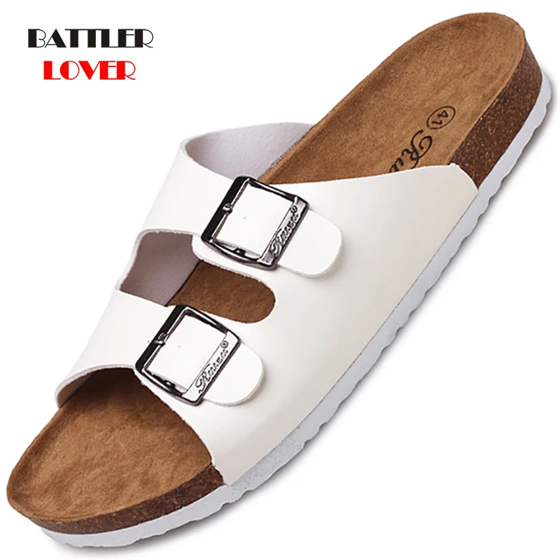 Новинка 2020 летние мужские кожаные туфли сабо тапочки высококачественные мягкие