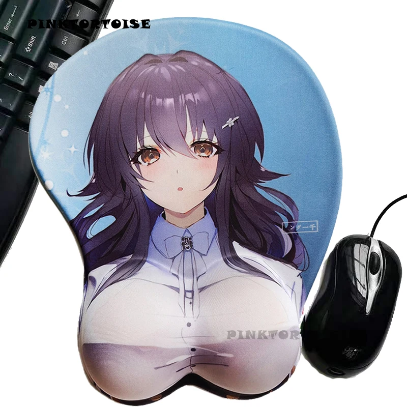 

PINKTORTOISE Anime IJN Azuma Mousepad Creative Anime 3D IJN Azuma Sexy Chest Silicone MousePad Wrist Rest Support Drop Shipping