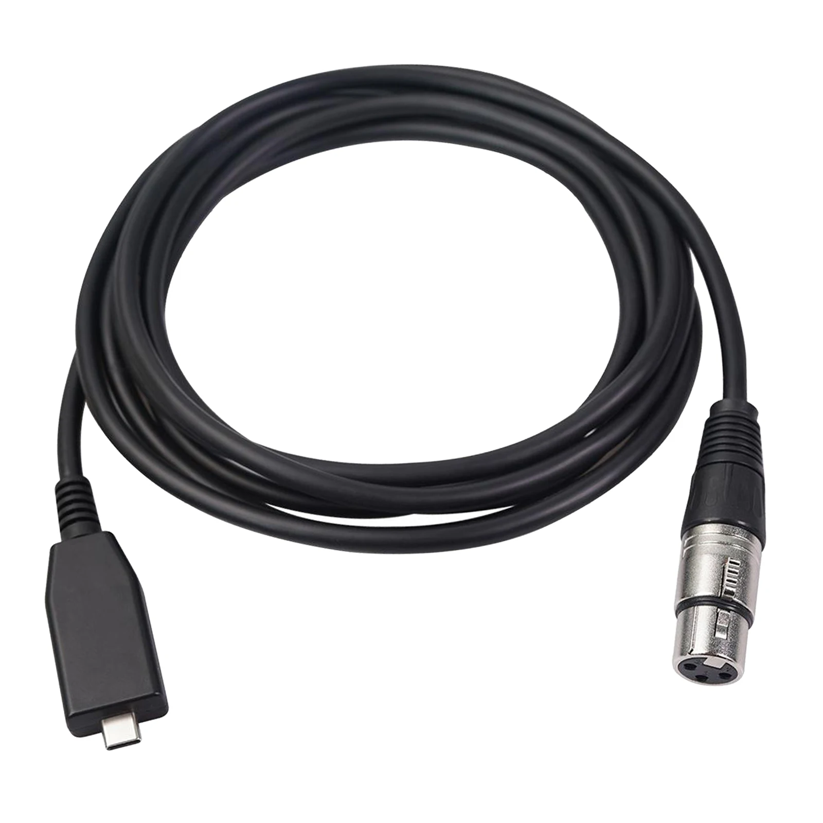 USB Microphone Cable USB Male to 3 Pin XLR Female Mic Link Converter Cable Studio Audio Cable Connector Cords Adapter