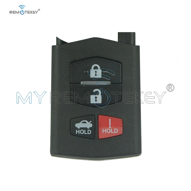 Remtekey 4 кнопки для Mazda BGBX1T478SKE12501 пульт дистанционного ключа оболочки часть 2005 2006 2007 2008 2009 2010 2011 2012