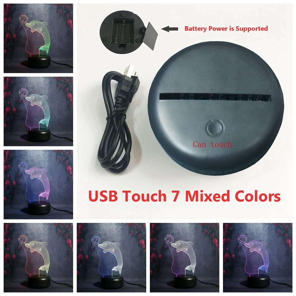Touch 7 color Смешанные Два цвета два мандарин утка модель птицы лава лампа 3D RGB зарядка штекер вспышка Романтический Ночной свет ребенок Кабинет применение настольная лампа - Испускаемый цвет: Touch 7 color