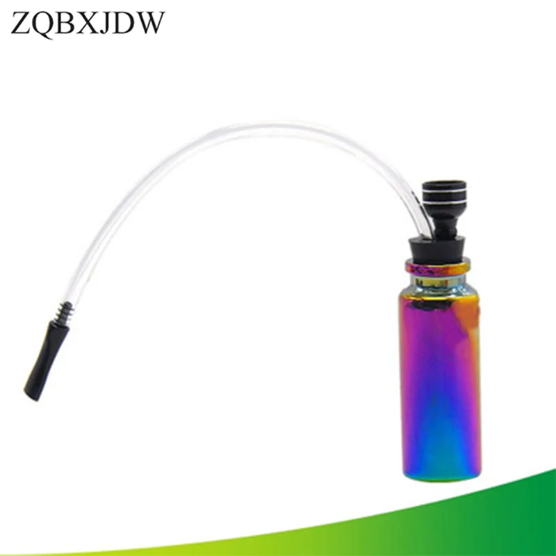 Металлический алюминиевый кальян Ледяной Синий цветной стеклянный фильтр трубы съемный очистки маленький кальян