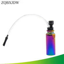 Металлический алюминиевый кальян Ледяной Синий цветной стеклянный фильтр трубы съемный очистки маленький кальян