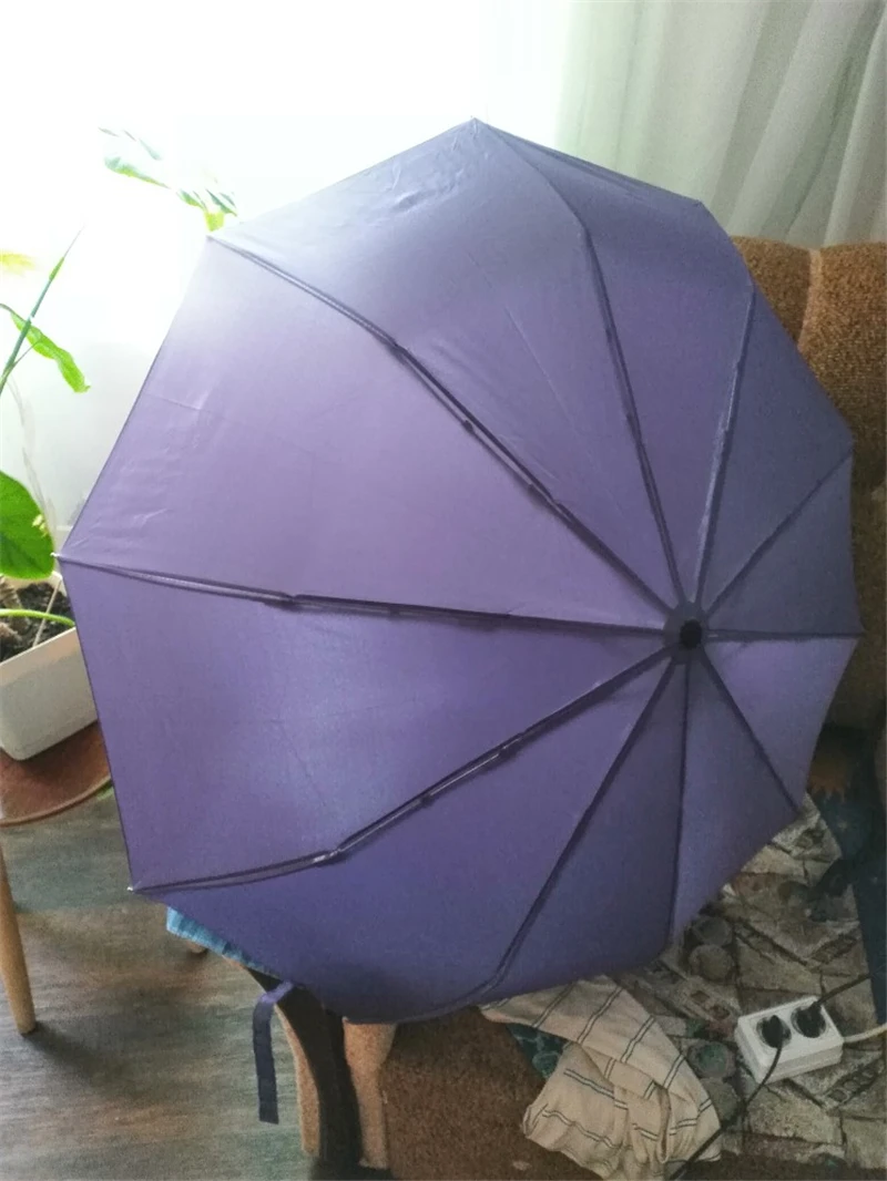 Ветростойкий полностью автоматический зонт от дождя для женщин и мужчин, 3 складных подарочных зонта, компактный большой дорожный деловой автомобильный Зонт 10 к