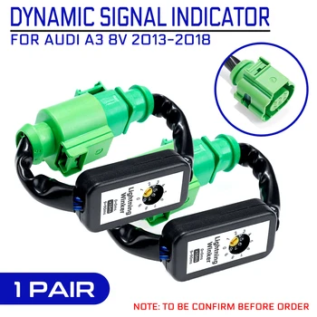 

2Pcs For Audi A3 8V Dynamic Add-on Module Cable Wire Harness Left & Right Tail Light Turn Signal Indicator LED Taillight