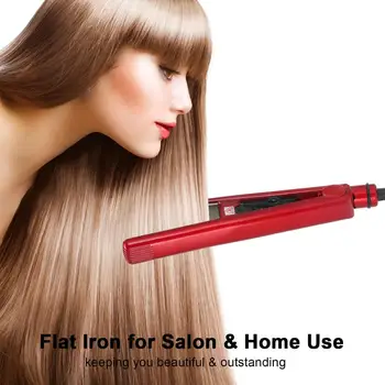 

Hair Styling Flat Iron Adjustable Temperature Ceramic Hair Straightener & Curling Iron Hairstyling Tool Salon Hairdressing Iron