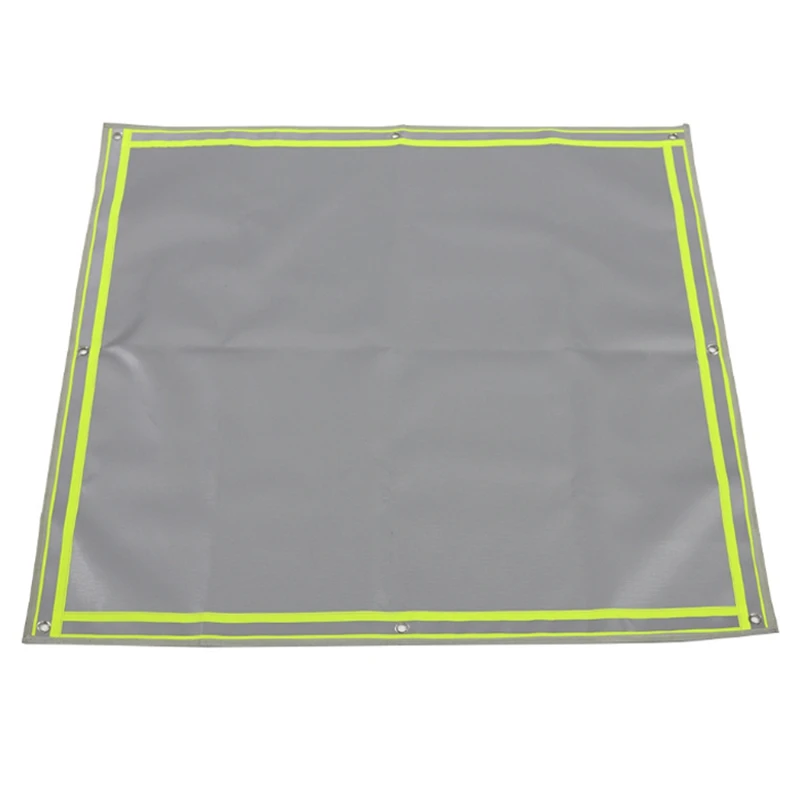 Fire Pit Mat for Deck Visible At Night, Protection Grill & Patio Fire