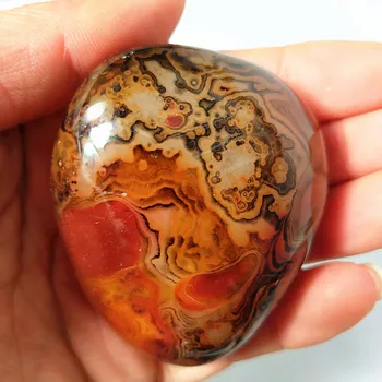 

Natural stone Sardonyx agate palm stones playthings small stones and crystals healing crystals