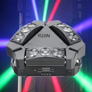 

9 x 12W RGBW 4in1 LED Moving Head Beam Spider DJ Disco Stage Light