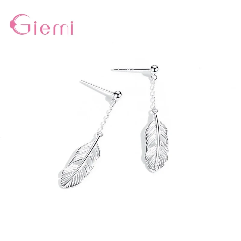 

Модные Винтажные Серебряные украшения 925 пробы в виде пера