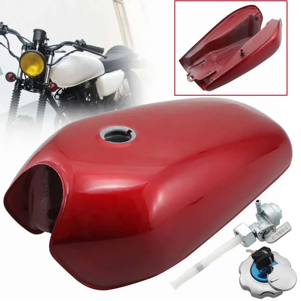 Мотоцикл ретро Кафе Racer Топливный бак газа Винтаж с крышкой для Honda CG125 CG125S CG250