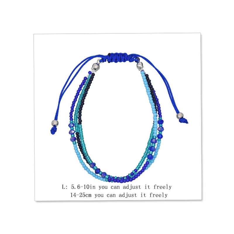 2020 Handmade Bohemian Friendship Bracelet Ethnic Colorful Seed Bead Charm Bracelet For Women Beach Party Gift - Image 2