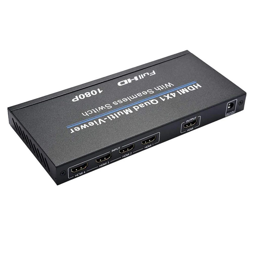3D 1080P HDMI 4x1 Quad мультипросмотрщик HD видео Поддержка 5 режимов Переключатель бесшовный мультипросмотрщик переключатель ИК-экран сплиттер конвертер