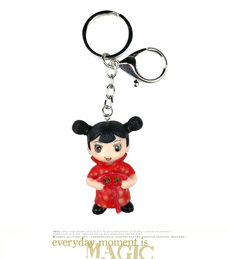 Стиль Золотой мальчик нефрит девочка мечта 100 года все сезоны кукла-брелок для ключей кулон свадьба праздничные маленькие подарки