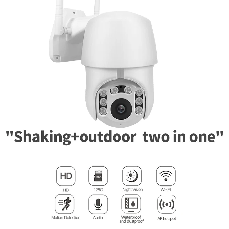 

1080P PTZ IP Camera Wifi Outdoor Speed Dome Wireless Wifi Security Camera Pan Tilt 4X Digital Zoom 2MP Network CCTV Surveillance