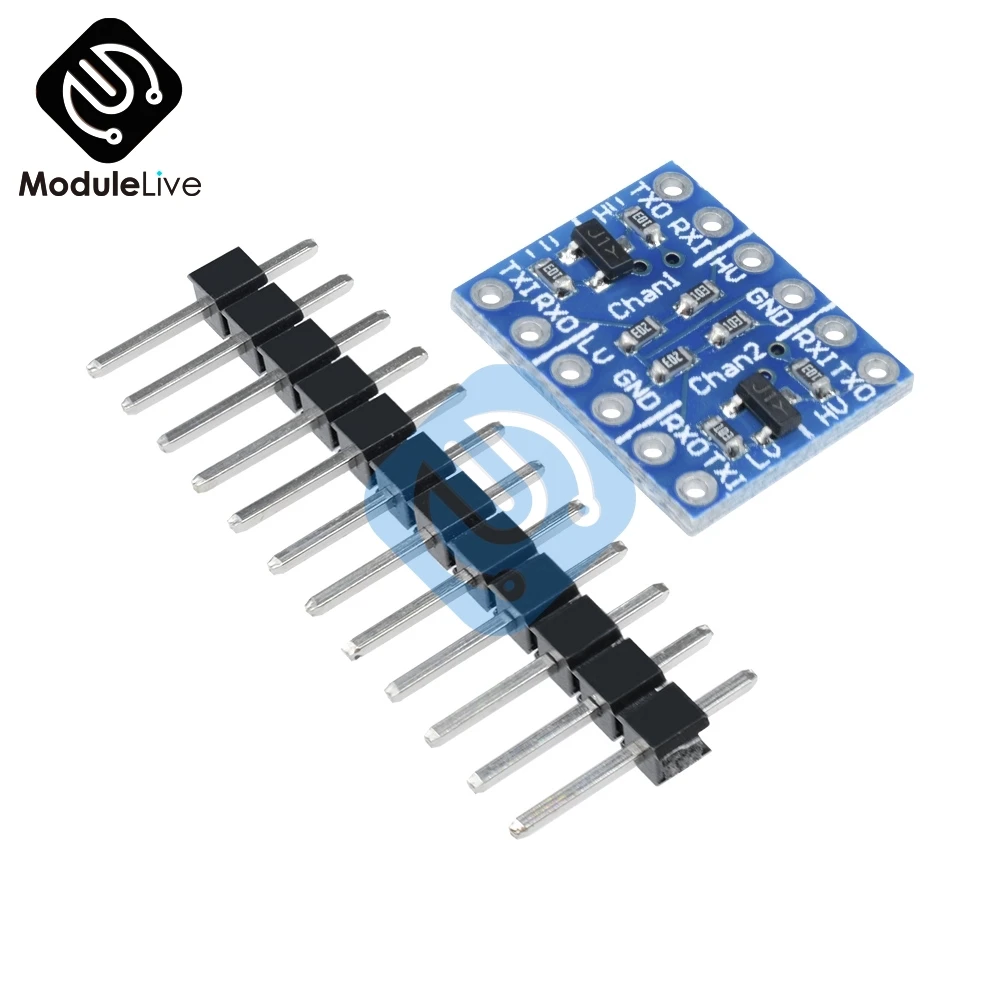 Два 2 канала 2-CH IIC I2C логический преобразователь уровня Bi-плата управления Модуль 5 В до 3,3 В для Arduino