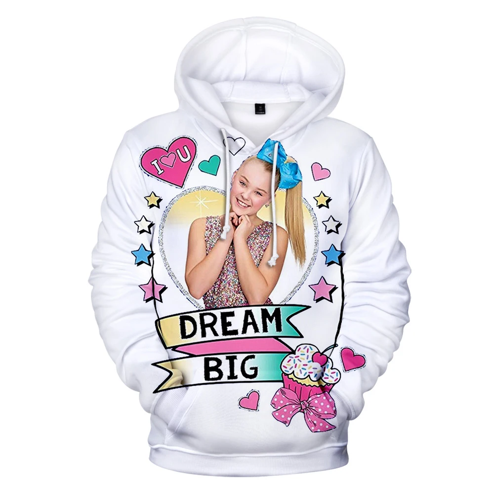 JOJO SIWA толстовки с 3D принтом для женщин/мужчин с длинным рукавом толстовки с капюшоном Лидер продаж Популярные уличные толстовки на заказ